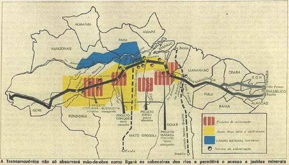 mapa BR-230 Trans-Amazônica Nordeste Amazônia – O Caminhante: Observatório  Urbano e do Transporte Coletivo
