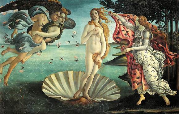 Sandro Botticelli, Nascimento de Vénus, 1483. — Luís Carvalho Barreira