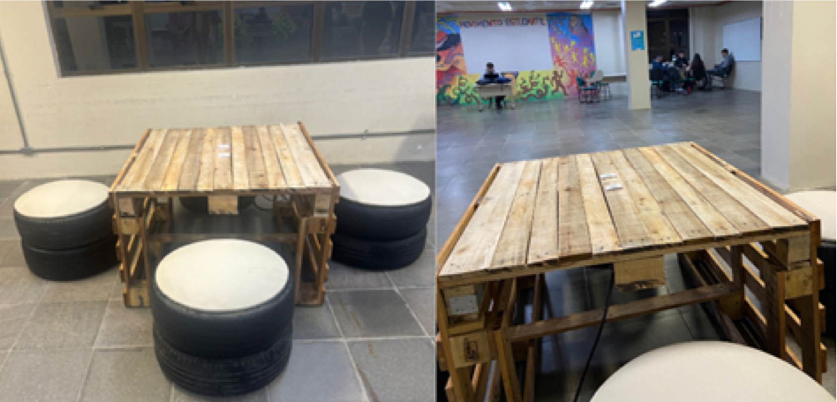 Cadeira e mesa de madeira
O conteúdo gerado por IA pode estar incorreto.